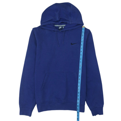 Nike Women's Blue Pullover Hoodie Medium Cotton Blend Sweatshirt