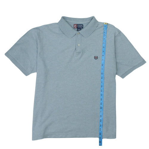 Chaps Men’s Blue Cotton Polo Shirt XL Classic Fit