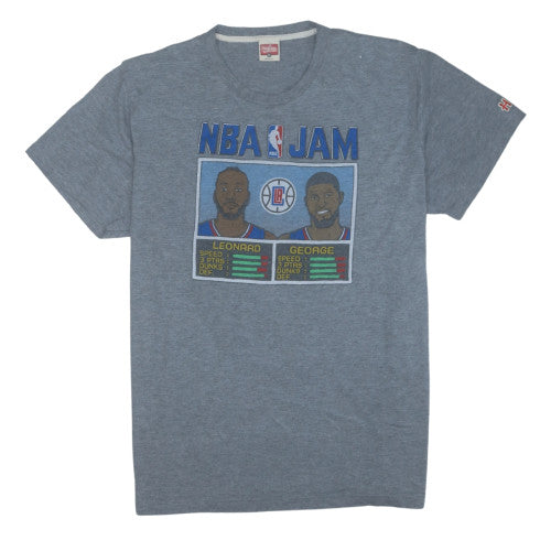 Homage Men's Grey NBA Jam T-Shirt Size XL Graphic Print