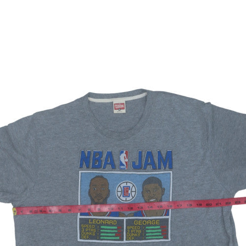 Homage Men's Grey NBA Jam T-Shirt Size XL Graphic Print