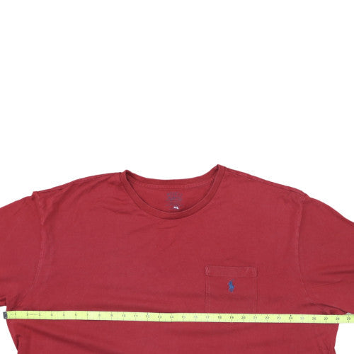 Ralph Lauren Men's Red Cotton Short Sleeve Crew Neck T-Shirt XXL