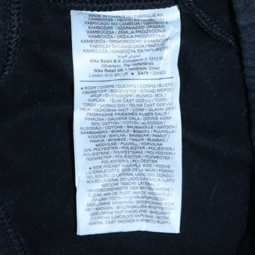 Nike Men's Black Fleece Sweatpants M Regular Fit Logo Joggers