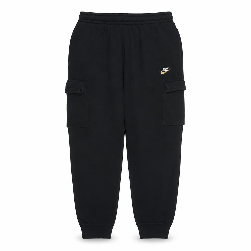 Nike Men's Black Cargo Fleece Jogger Trousers Size L