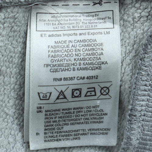 Adidas Men’s Grey XL Pullover Hoodie Essentials Performance