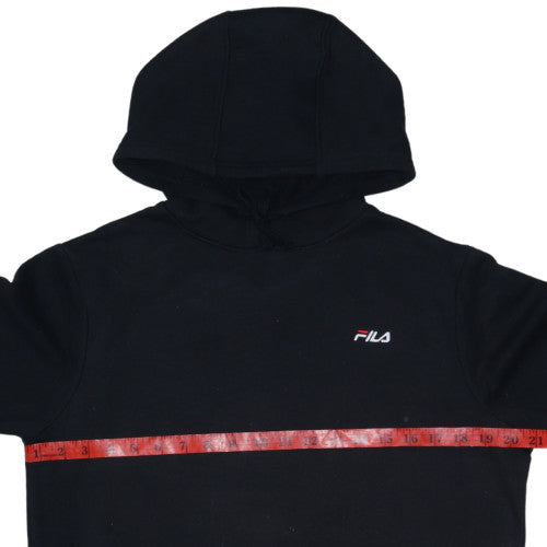 Fila Men's Black XS Pullover Hoodie - Cotton Blend Classic Sportswear