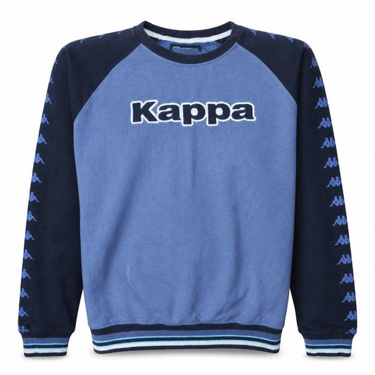 Kappa Men's Blue Crew Neck Logo Sweatshirt Size L