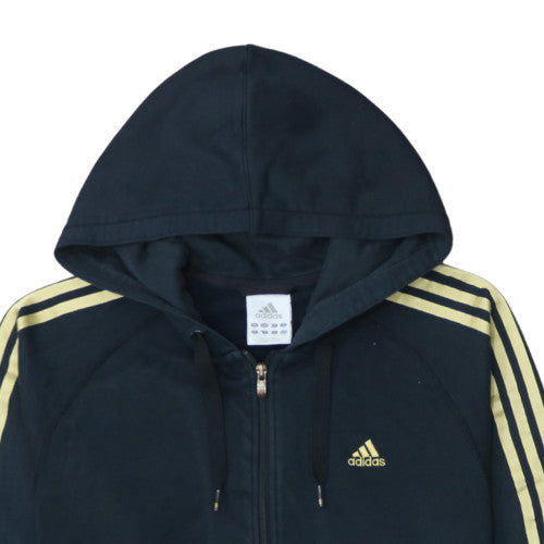 Adidas Men's Black Full Zip Hoodie Size M Sports Fleece