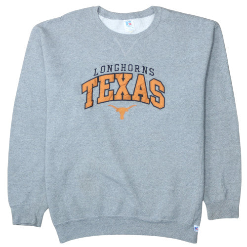 Russell Athletic Mens Grey Texas Longhorns Crew Neck Sweatshirt XXL