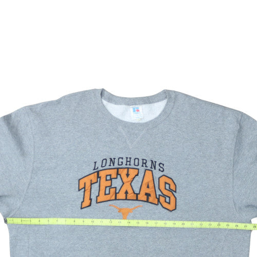 Russell Athletic Mens Grey Texas Longhorns Crew Neck Sweatshirt XXL