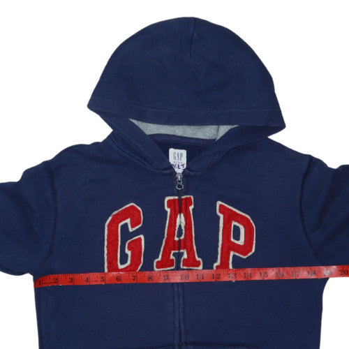 GAP Boys Blue Full Zip Fleece Hoodie 10-11 Years with Logo Design