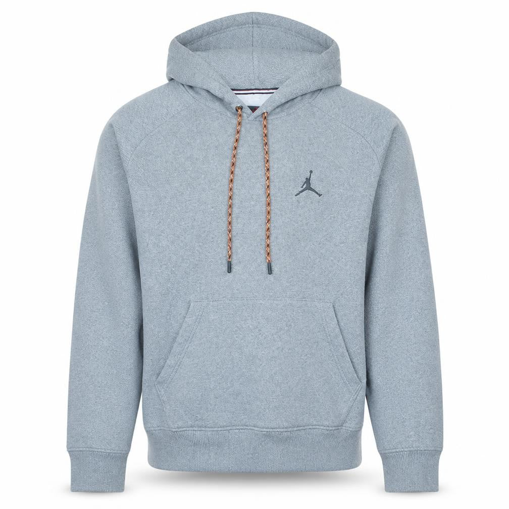 Jordan Men's Grey Pullover Hoodie M Graphic Fleece Sweatshirt