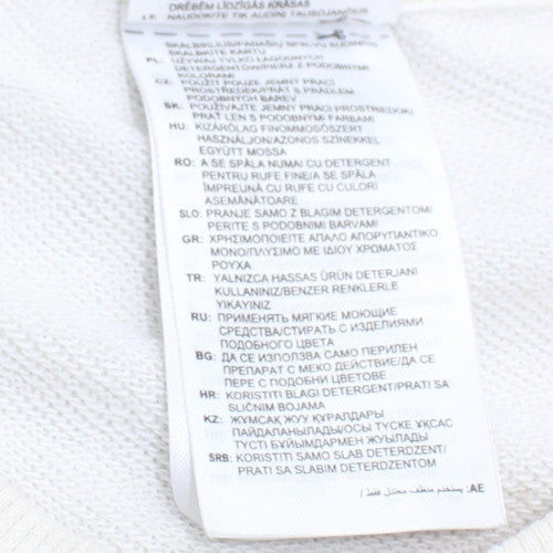Adidas Women's White Crew Neck Pullover Sweatshirt Size M 12-14