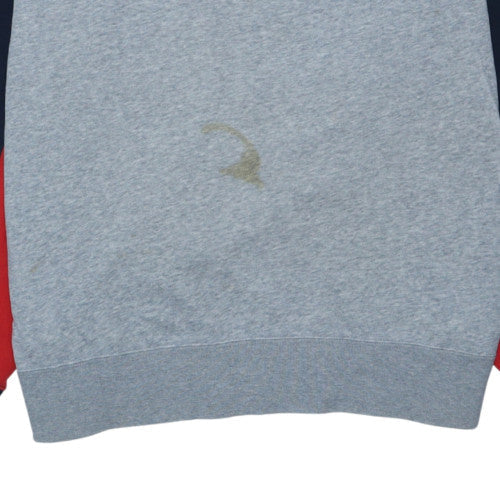 Champion Men's Blue Grey Red XL Pullover Sweatshirt Crew Neck Logo