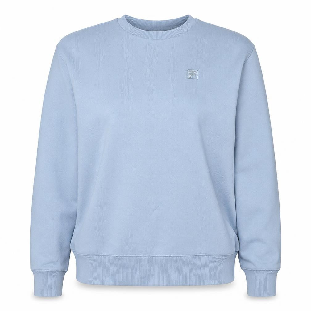 Fila Women Light Blue Crew Neck Pullover Sweatshirt Size L