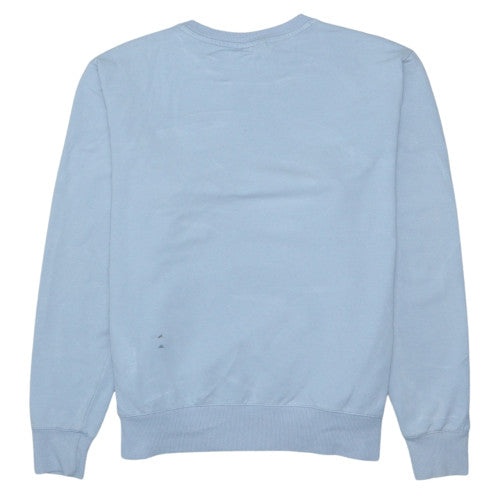 FILA Women Light Blue Crew Neck Pullover Sweatshirt Size L