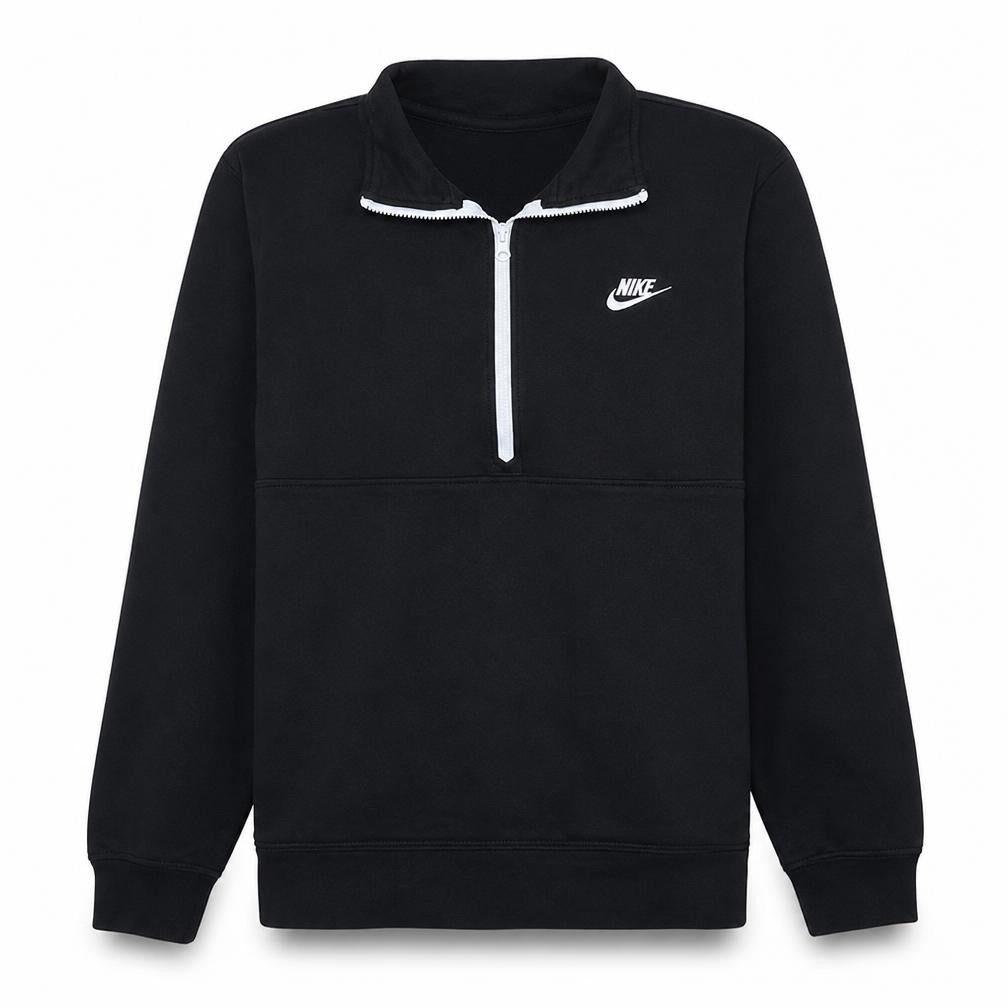 Nike Men's Black M 1/2 Zip Pullover Sweatshirt Classic Sports Style