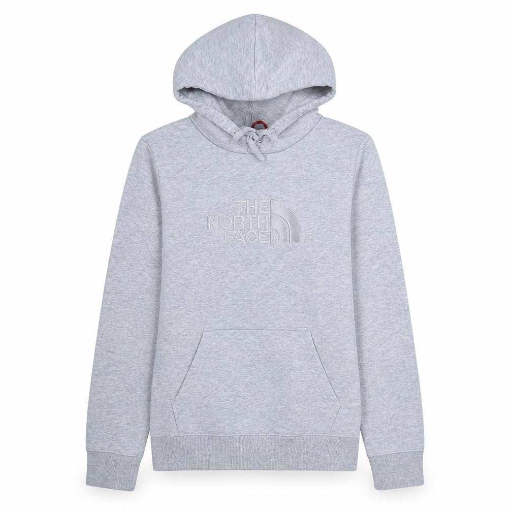The North Face Womens Grey Pullover Hoodie Medium Embroidered Logo
