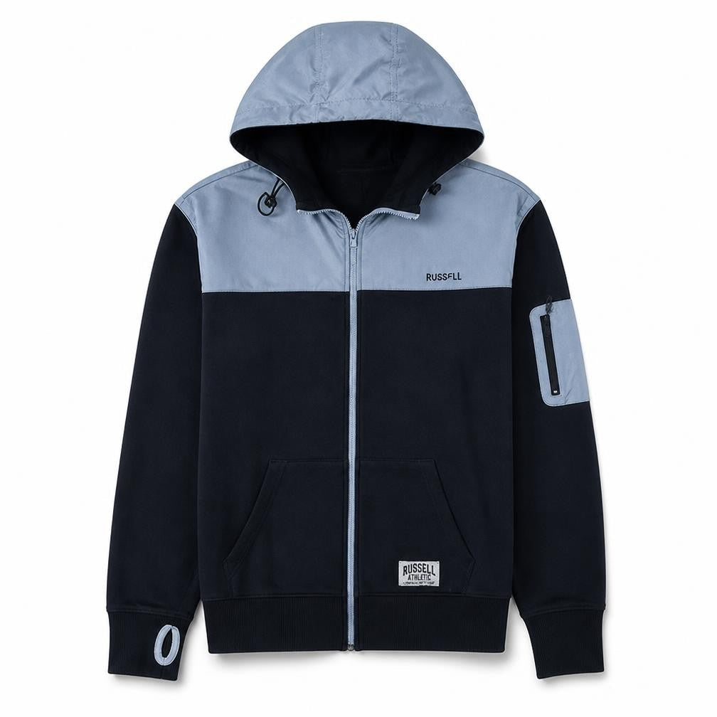 Russell Athletic Men's Blue Full Zip Hoodie Size M