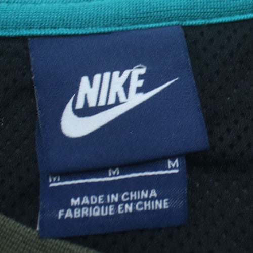 Nike Men's Green Crew Neck Zip Pocket Sweatshirt M