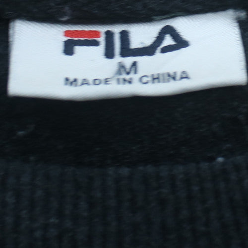 Fila Men's Black Crew Neck Pullover Sweatshirt Size M