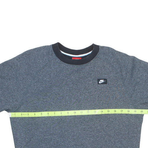Nike Mens Grey Crew Neck Sweatshirt Small Classic Logo Pullover