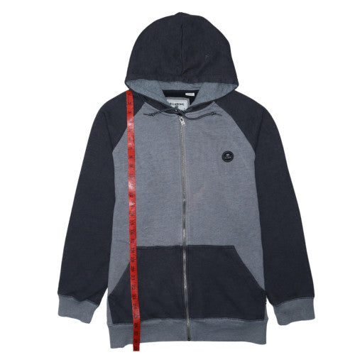 Billabong Men's Grey Full Zip Hoodie XL Cotton Blend Casual