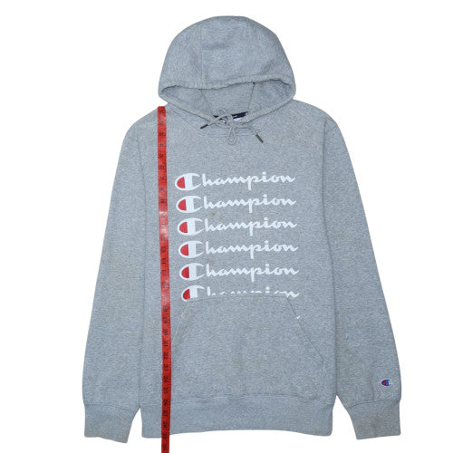 Champion Mens Grey XL Pullover Hoodie Athletic Fleece