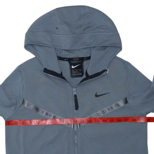 Nike Boys Grey Full Zip Hoodie XL 158-170cm Fleece Lined Activewear