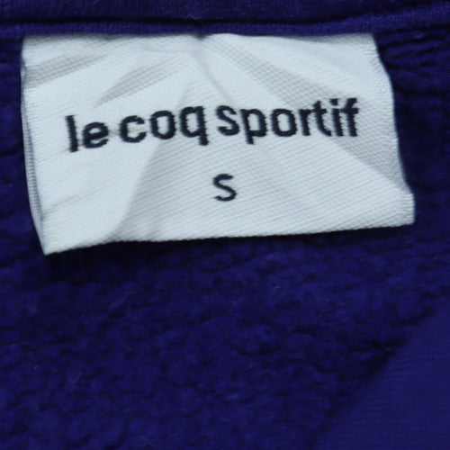 Le Coq Sportif Women Blue Pullover Hoodie Size S Cotton Blend
