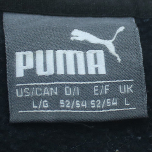 Puma Womens Black Crew Neck Pullover Sweatshirt Size L