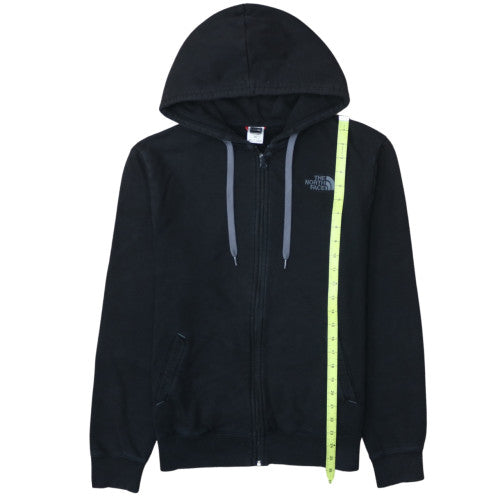 The North Face Mens Black Full Zip Hoodie Size M Cotton Fleece