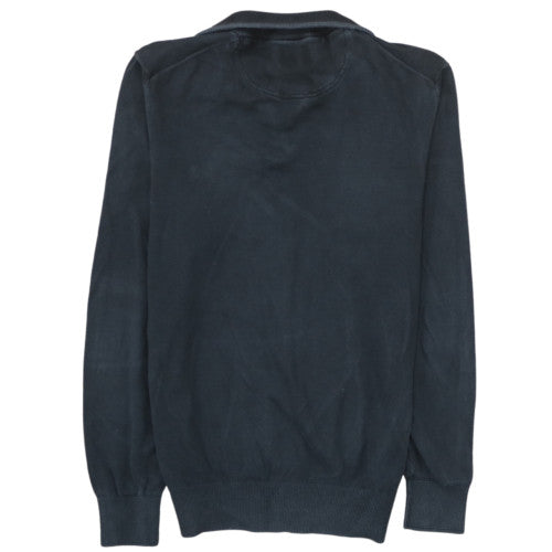 Timberland Men's Black Cotton 1/2 Zip Jumper Size L
