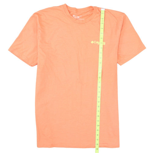 Columbia Men's Orange XL Graphic Fish Print Cotton T-Shirt