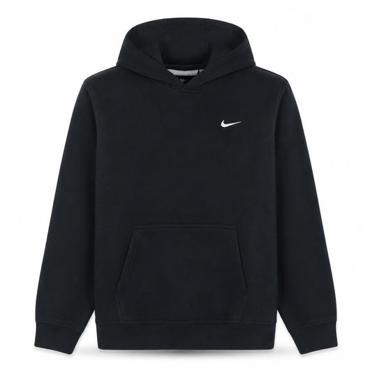 Nike Men's Black Pullover Hoodie L Logo Fleece Sportswear
