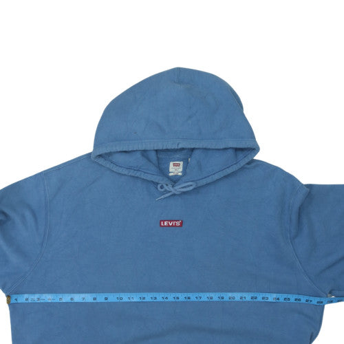 Levi's Men's Blue 2XL Pullover Relaxed Hoodie with Logo