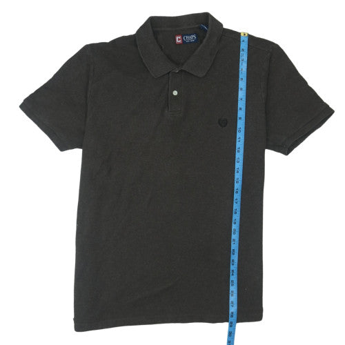Chaps Men's Black XL Cotton Short Sleeve Polo Shirt