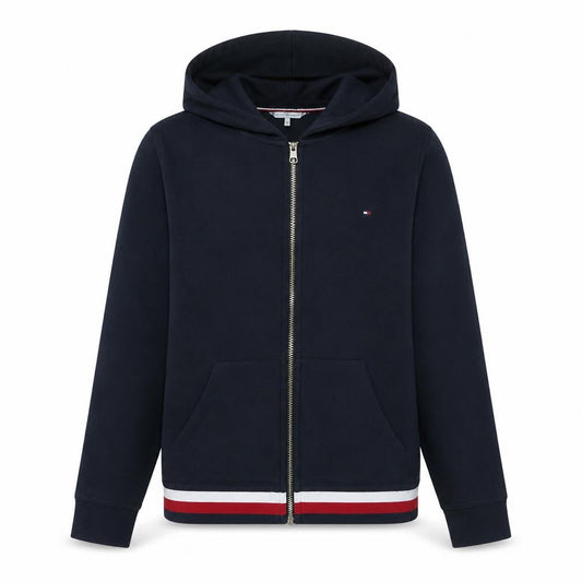 Tommy Hilfiger Men's Blue Full Zip Hoodie XL Classic Knit