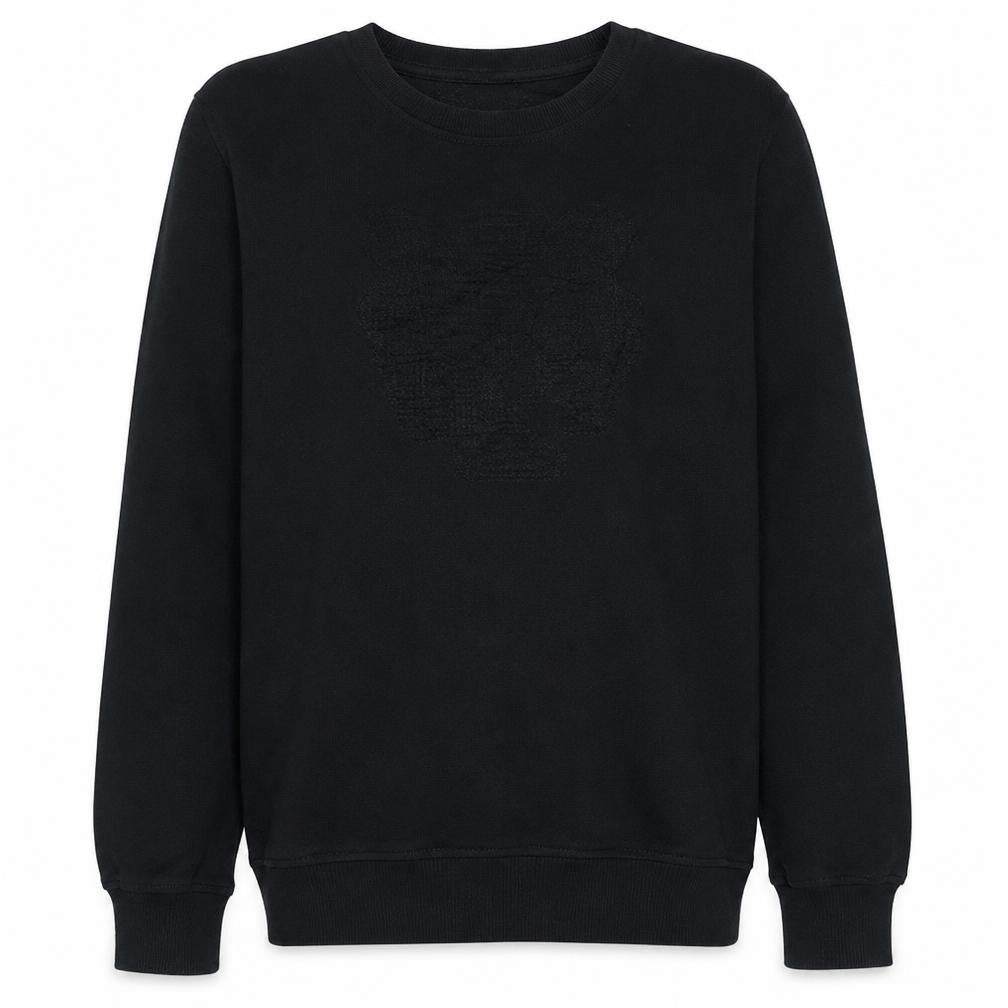 Kenzo Men's Black XL Embroidered Tiger Crew Neck Sweatshirt