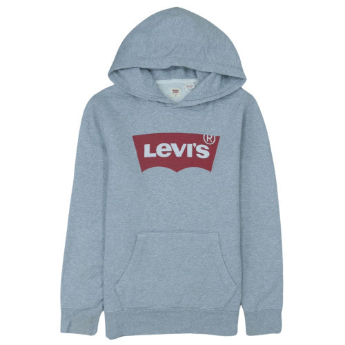 Levi's Men's Grey XS Pullover Hoodie with Logo Front