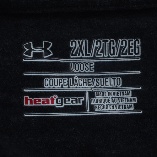 Under Armour Womens Black 2XL HeatGear Relaxed Fit T-Shirt