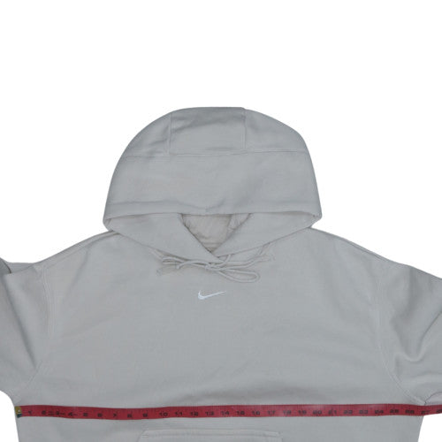 Nike Men's Beige Pullover Hoodie M Fleece Lined Regular Fit