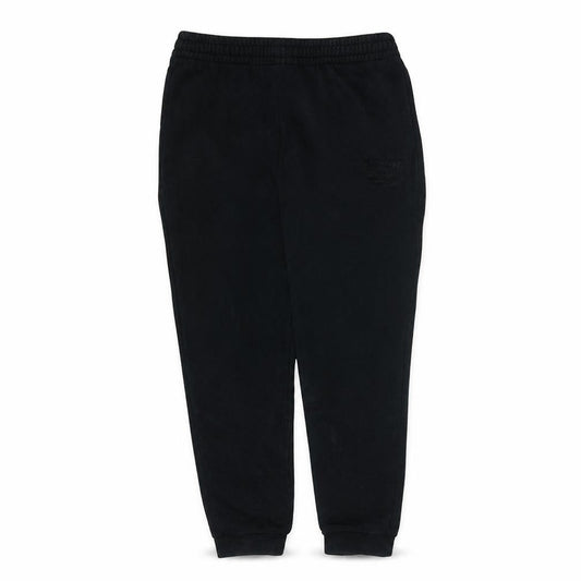 Front view of Emporio Armani Men’s Black Jogger Sweatpants in Medium Cotton Blend