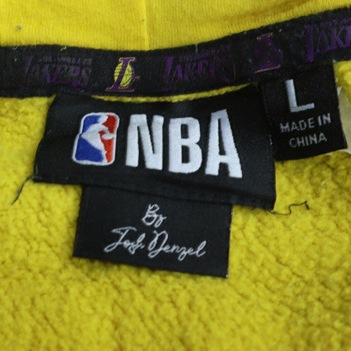 Primark NBA Men’s Yellow Lakers Pullover Hoodie L Long Sleeve