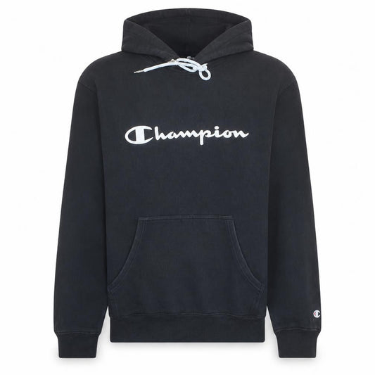 Champion Men's Black XL Pullover Hoodie Cotton Blend Logo