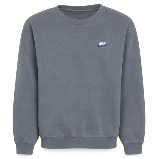 Nike Men's Grey Pullover Crew Neck Sweatshirt M Regular Fit