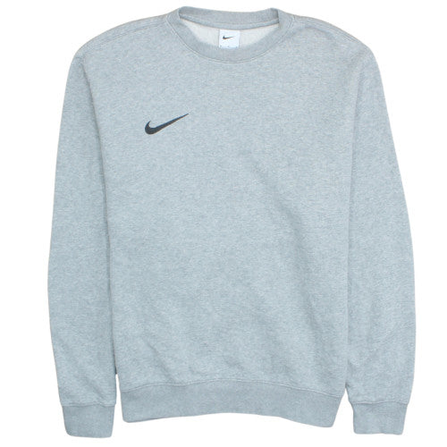 Nike Men's Grey Crew Neck Sweatshirt Medium Fleece Pullover