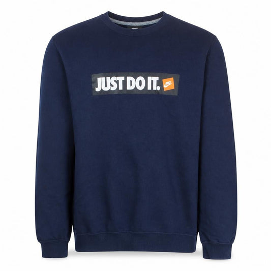 Nike Men's Blue Just Do It Crew Neck Sweatshirt Size M