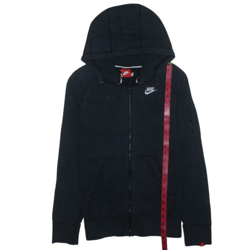 Nike Men's Black Full Zip Hoodie Size M Cotton Sportswear
