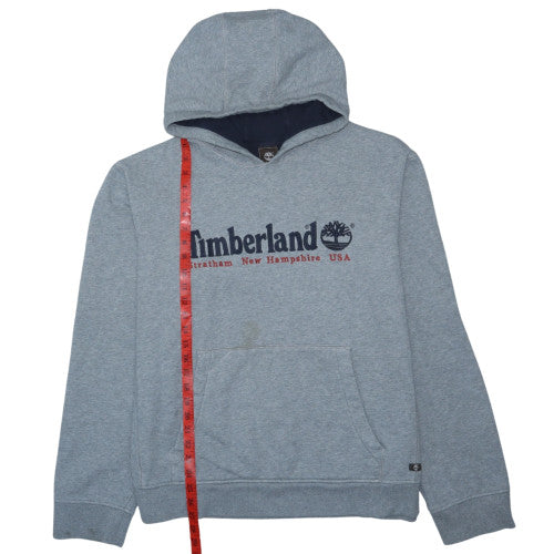 Timberland Men's Grey 3XL Pullover Hoodie Logo Graphic Print