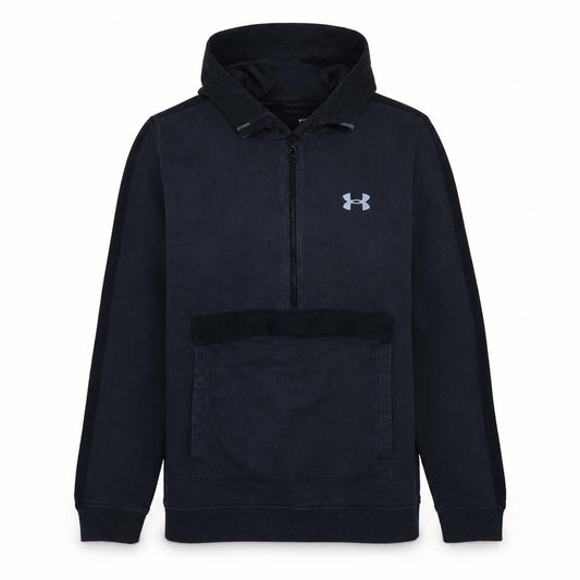 Under Armour Men's Black Small 1/2 Zip Fleece Sports Hoodie